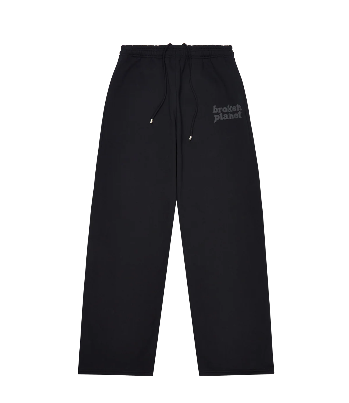 Broken Straight-Leg Sweatpants Midnight Black