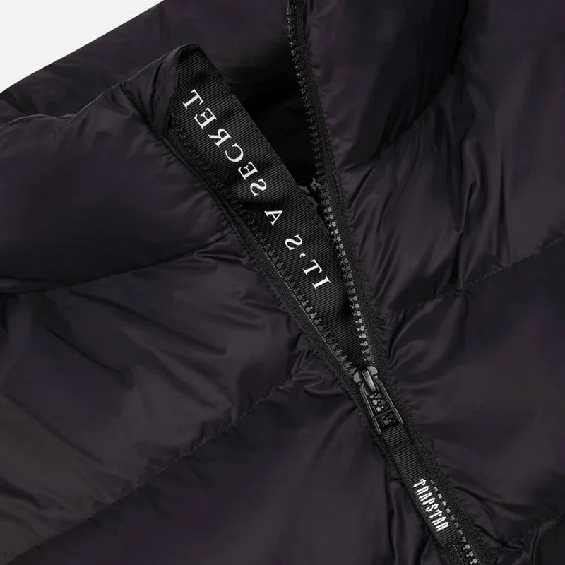 TRAPSTAR IRONGATE IT'S A SECRET PUFFER JACKET - BLACK