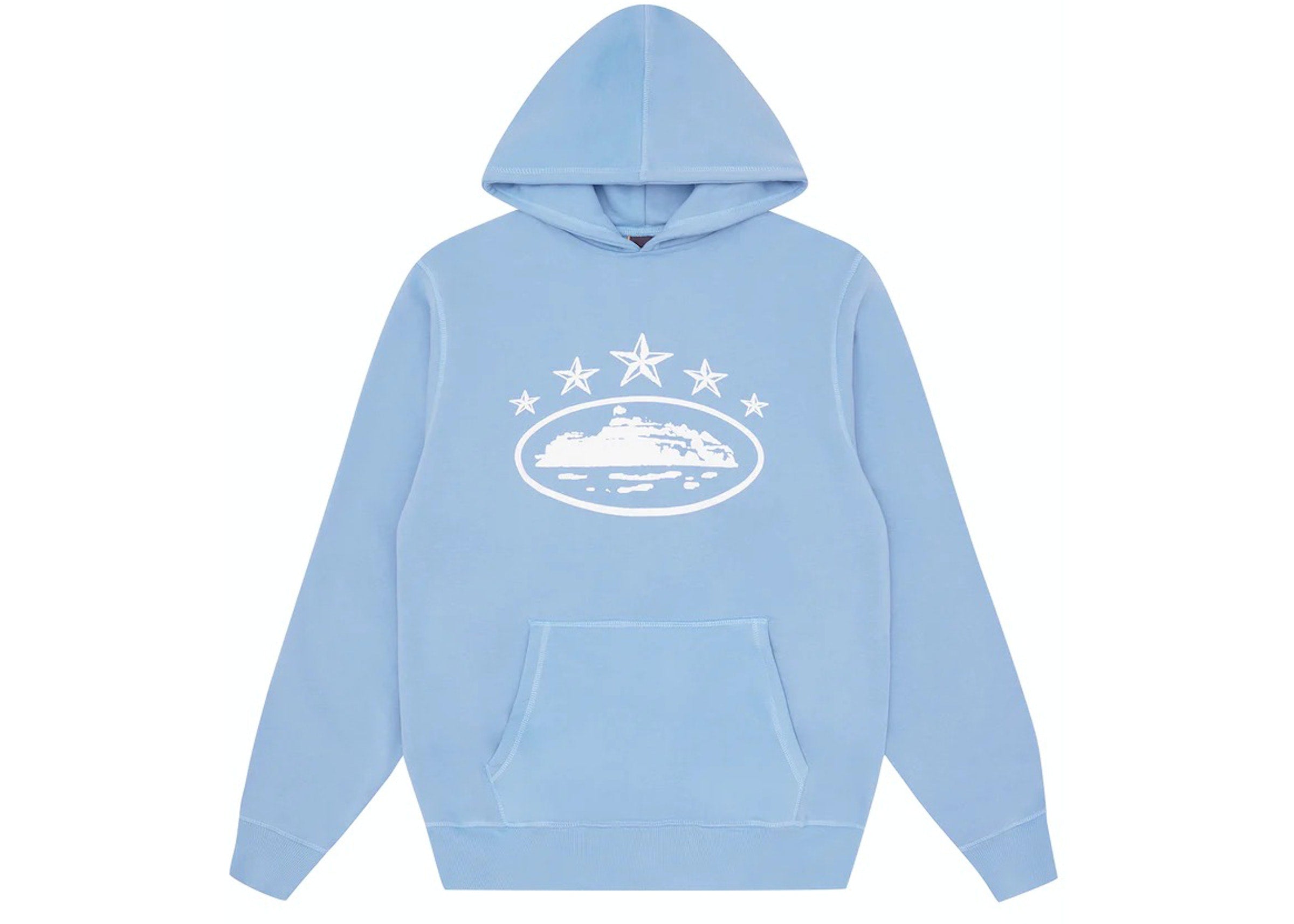 Corteiz 5 Starz Alcatraz Hoodie Baby Blue