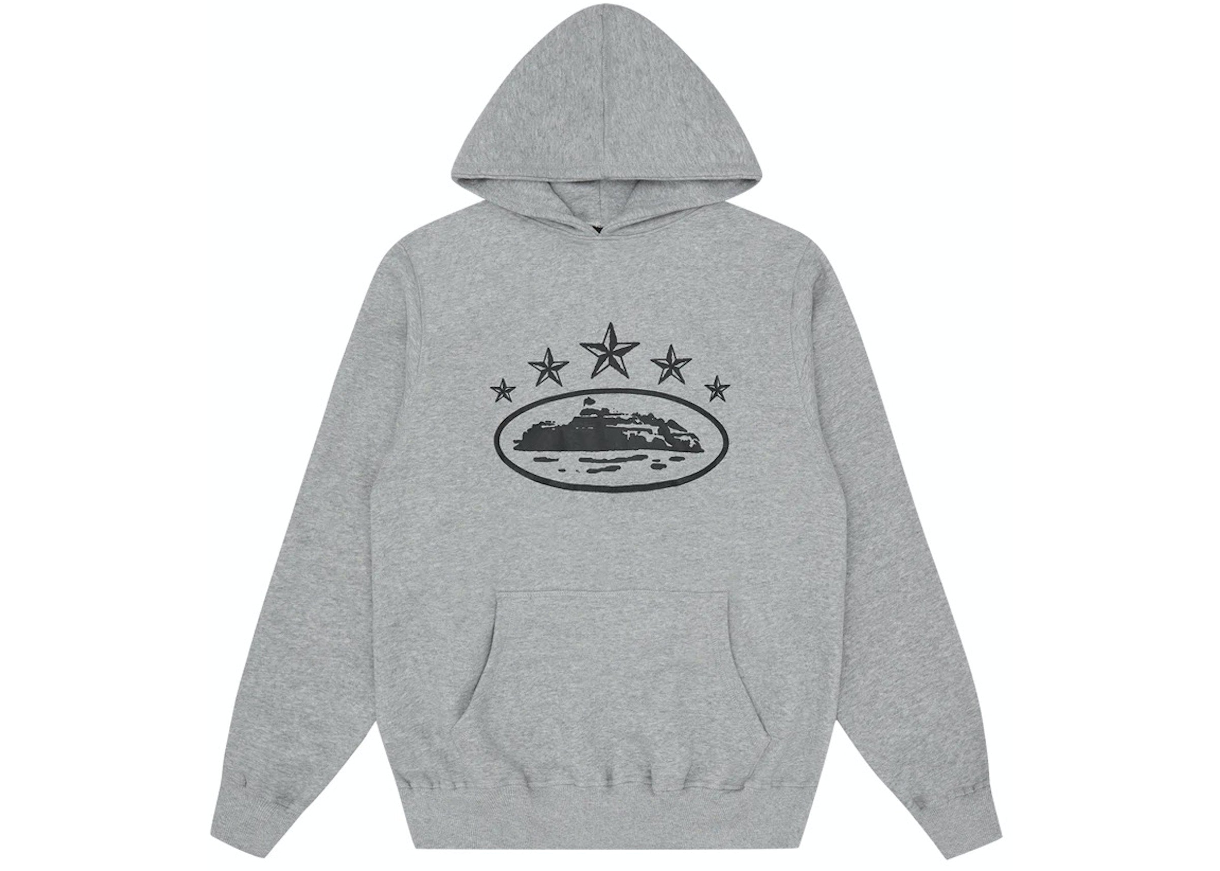 Corteiz 5 Starz Alcatraz Hoodie Grey