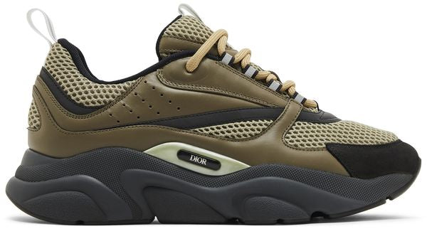 DIOR B22 KHAKI CALFSKIN TRAINER