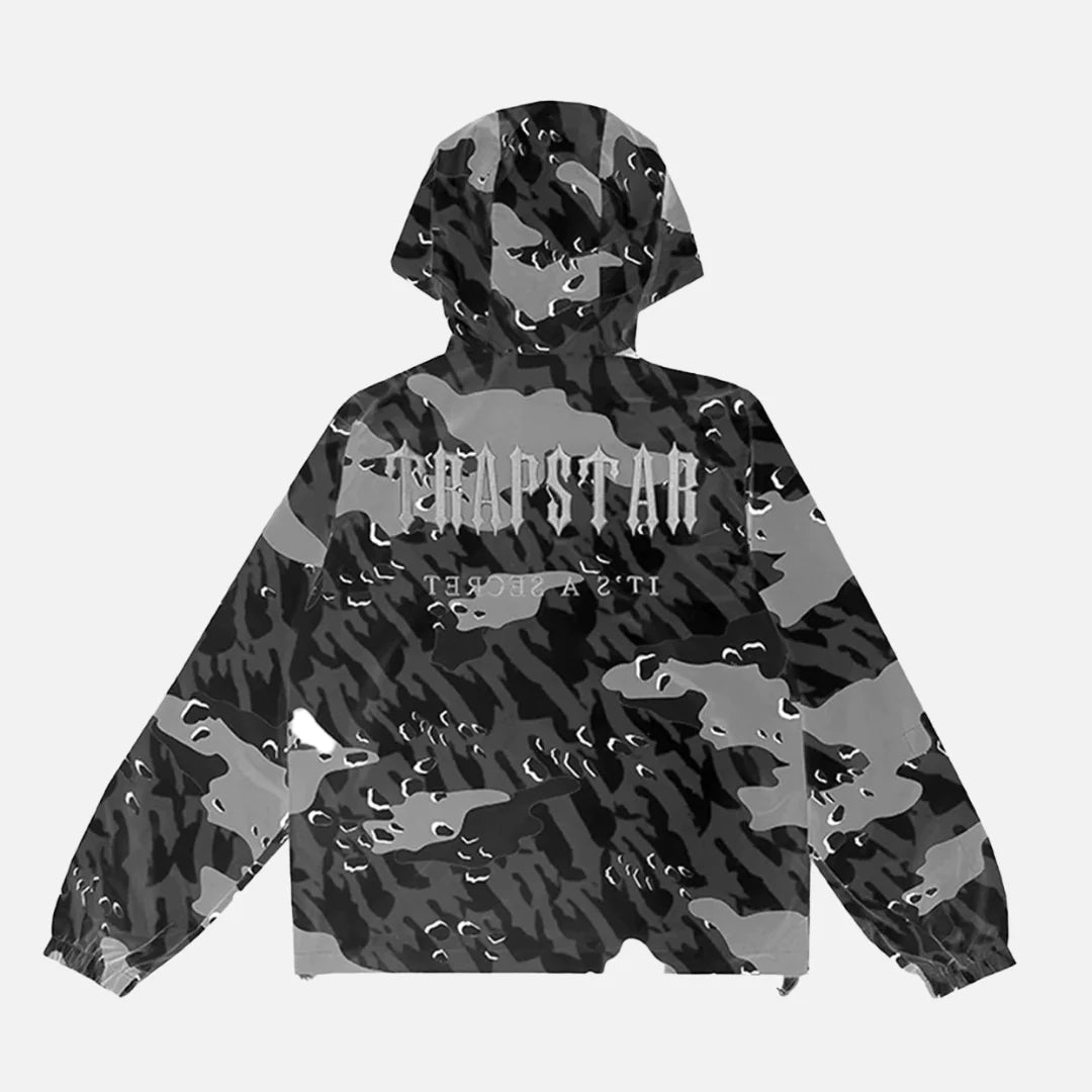 TRAPSTAR DECODED WINDBREAKER - BLACK CAMO