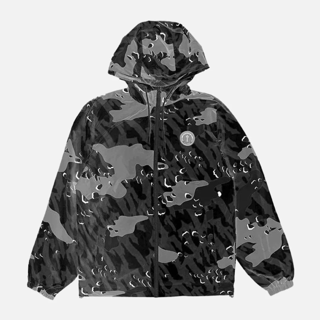 TRAPSTAR DECODED WINDBREAKER - BLACK CAMO