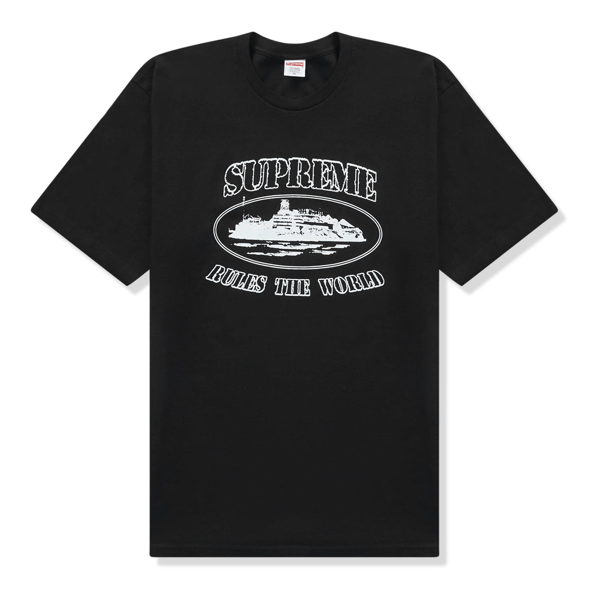 Supreme x Corteiz Rules The World Black T-Shirt