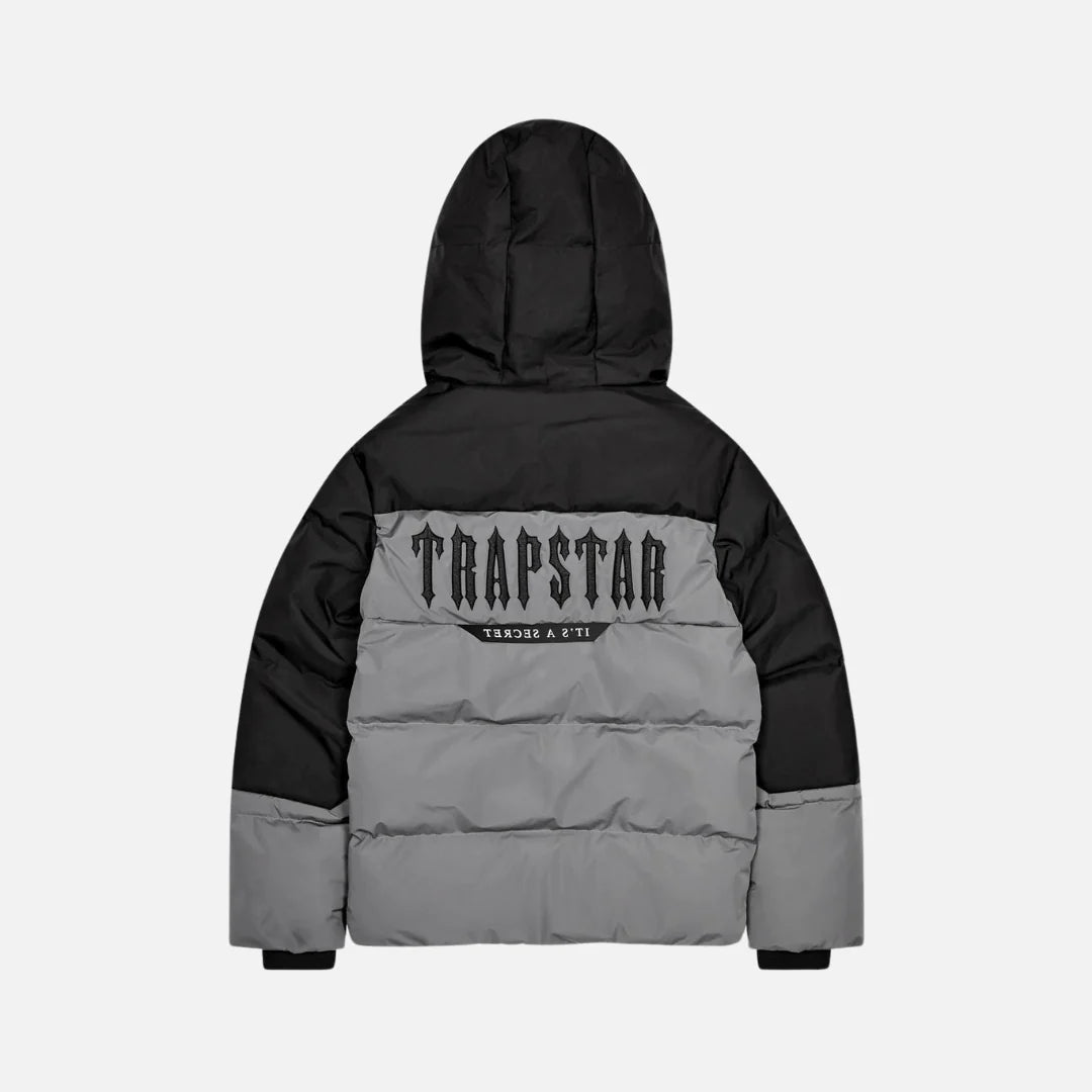 TRAPSTAR DECODED AW23 PUFFER - BLACK/GREY