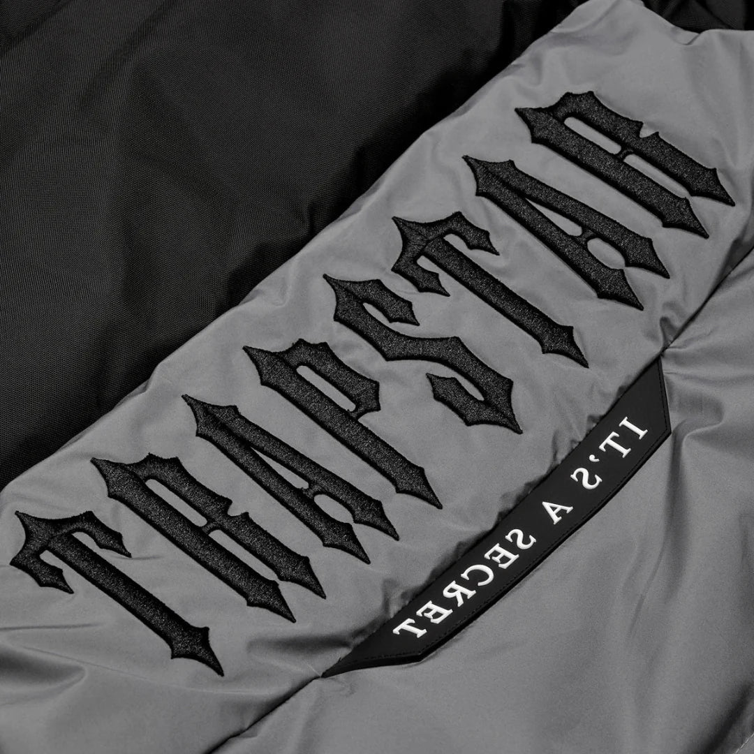 TRAPSTAR DECODED AW23 PUFFER - BLACK/GREY