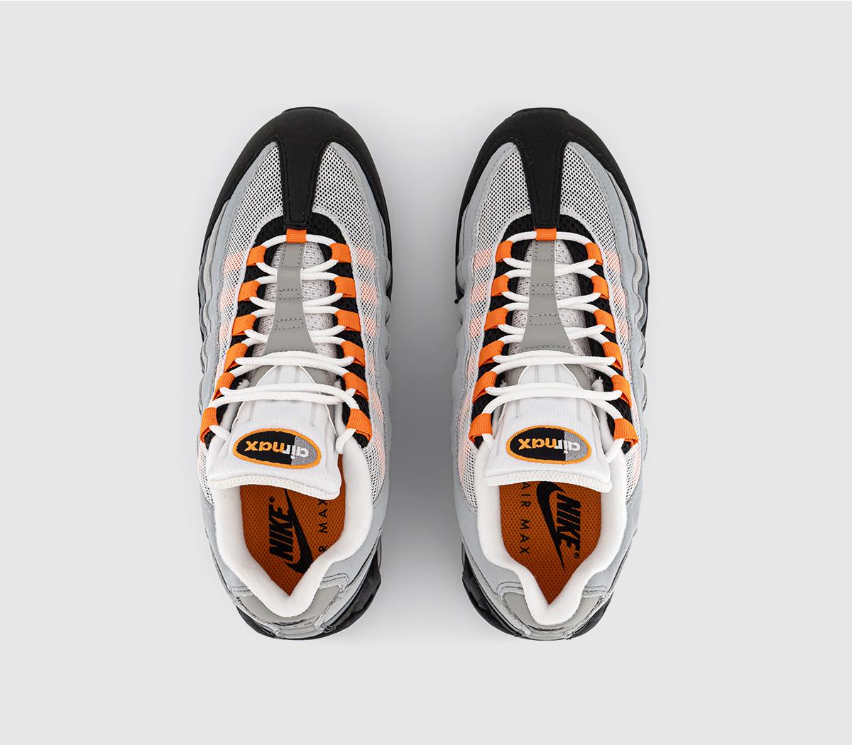NIKE AIR MAX 95 OG Black Bright Mandarin Cool Grey