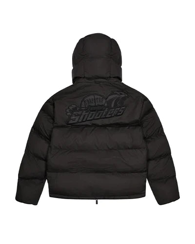 TRAPSTAR SHOOTERS HOODED PUFFER JACKET - BLACKOUT/REFLECTIVE
