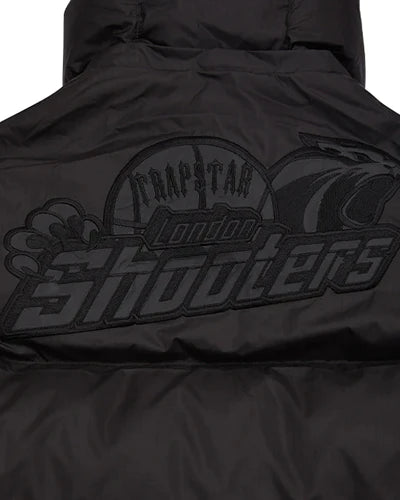 TRAPSTAR SHOOTERS HOODED PUFFER JACKET - BLACKOUT/REFLECTIVE
