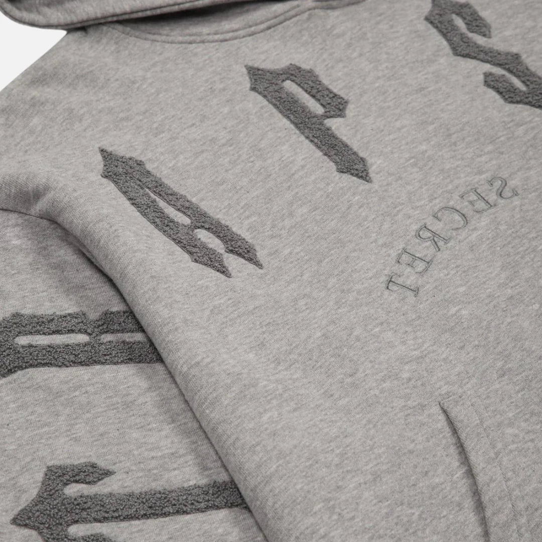 Trapstar Irongate Arch Chenille 2.0 Hooded Tracksuit - Grey