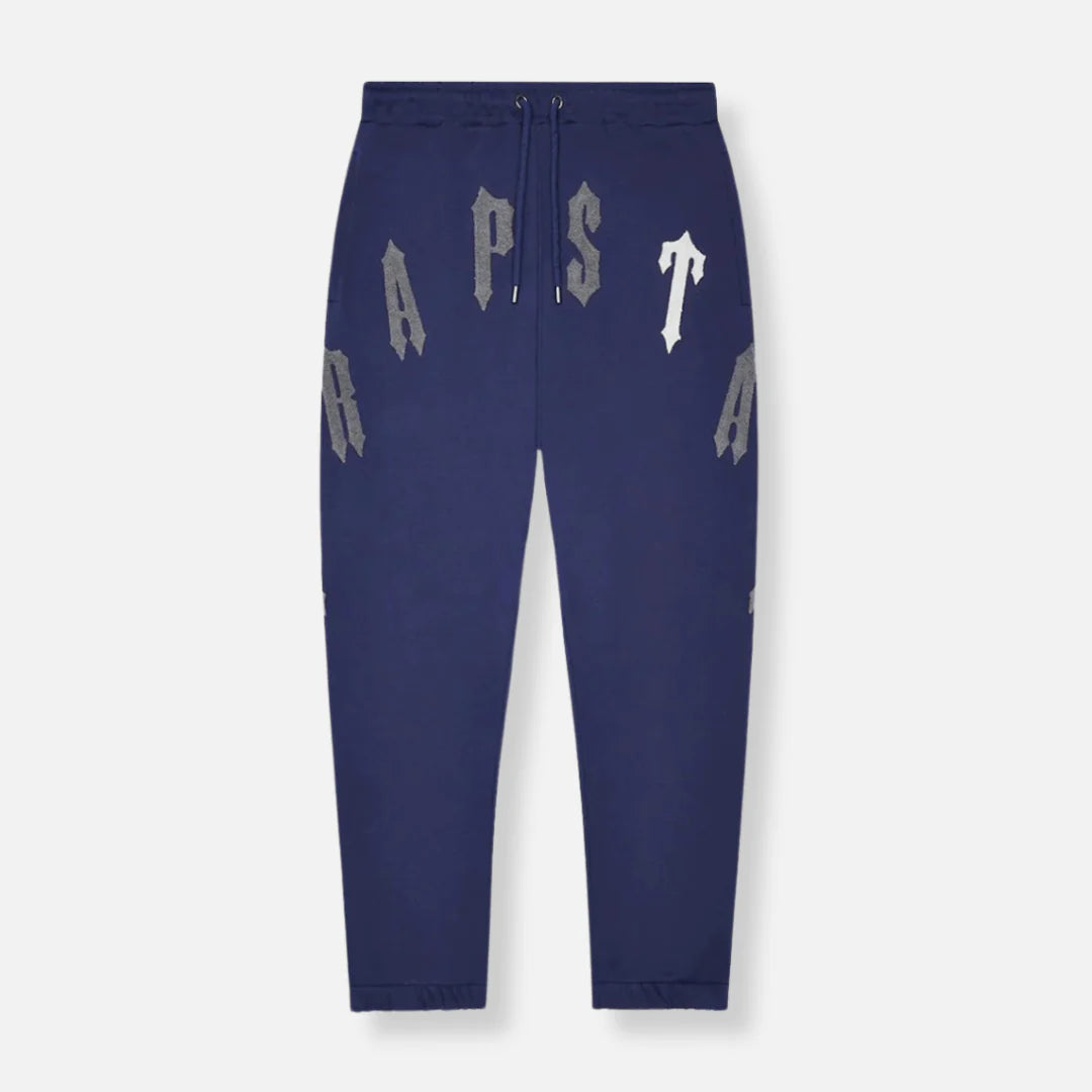 TRAPSTAR IRONGATE ARCH CHENILLE 2.0 HOODED TRACKSUIT - NAVY