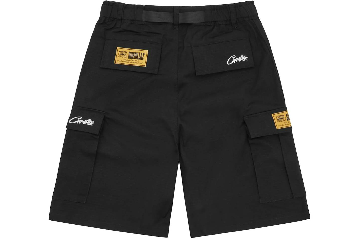 Corteiz Alcatraz Cargo Shorts Black