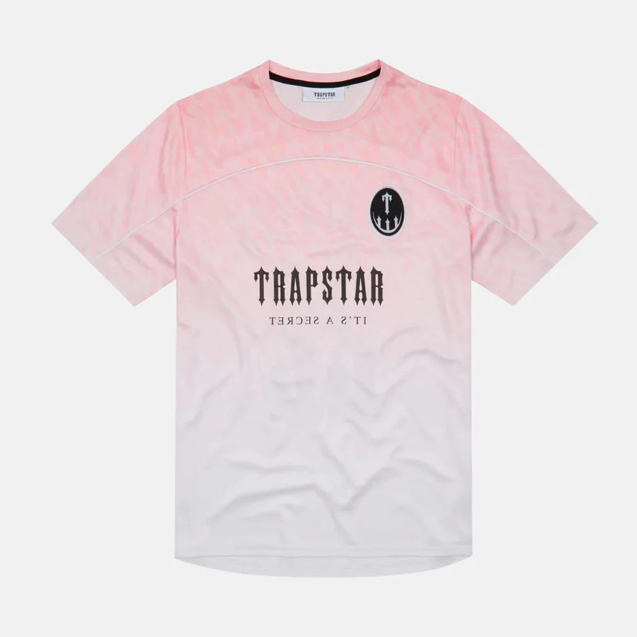 TRAPSTAR MONOGRAM T FOOTBALL JERSEY - DUSTY PINK