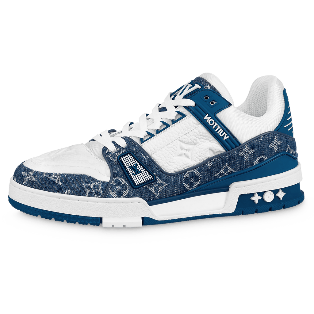 LOUIS VUITTON LV MONOGRAM BLUE DENIM SNEAKER