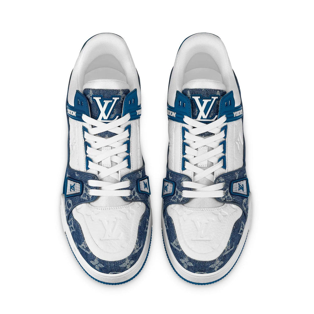 LOUIS VUITTON LV MONOGRAM BLUE DENIM SNEAKER