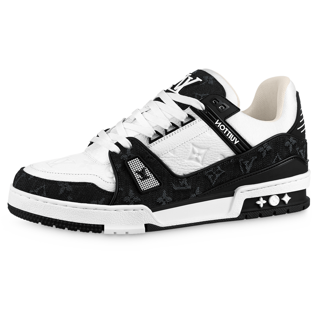 LOUIS VUITTON LV MONOGRAM BLACK WHITE SNEAKER