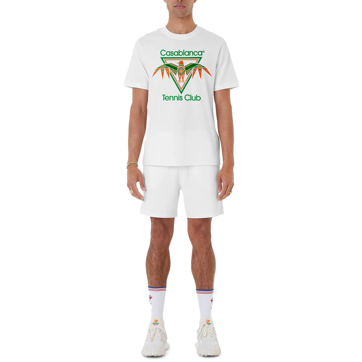 Casablanca Playful Eagle White T Shirt