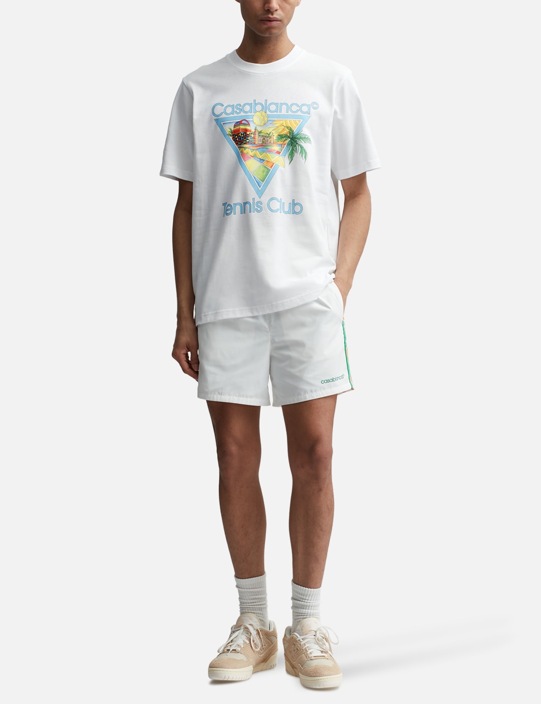 Casablanca Afro Cubism Tennis Club White T Shirt
