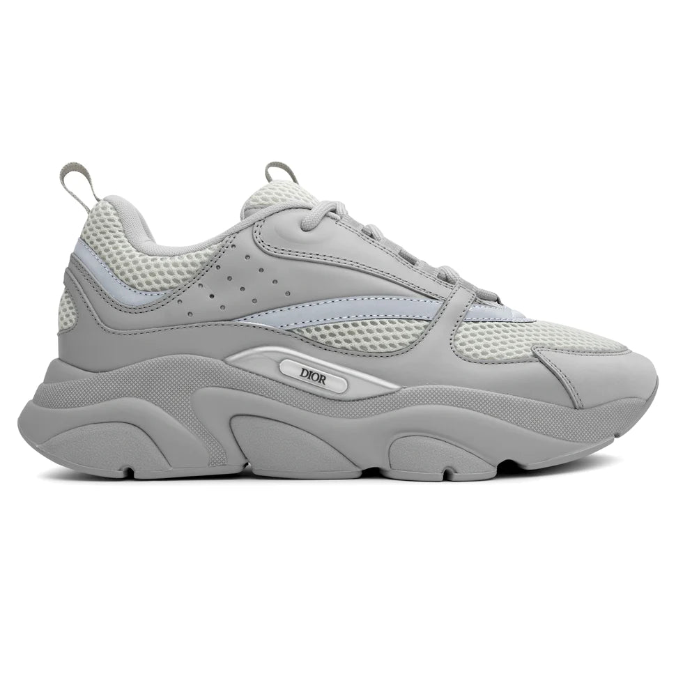 DIOR B22 GREY CALFSKIN TRAINER