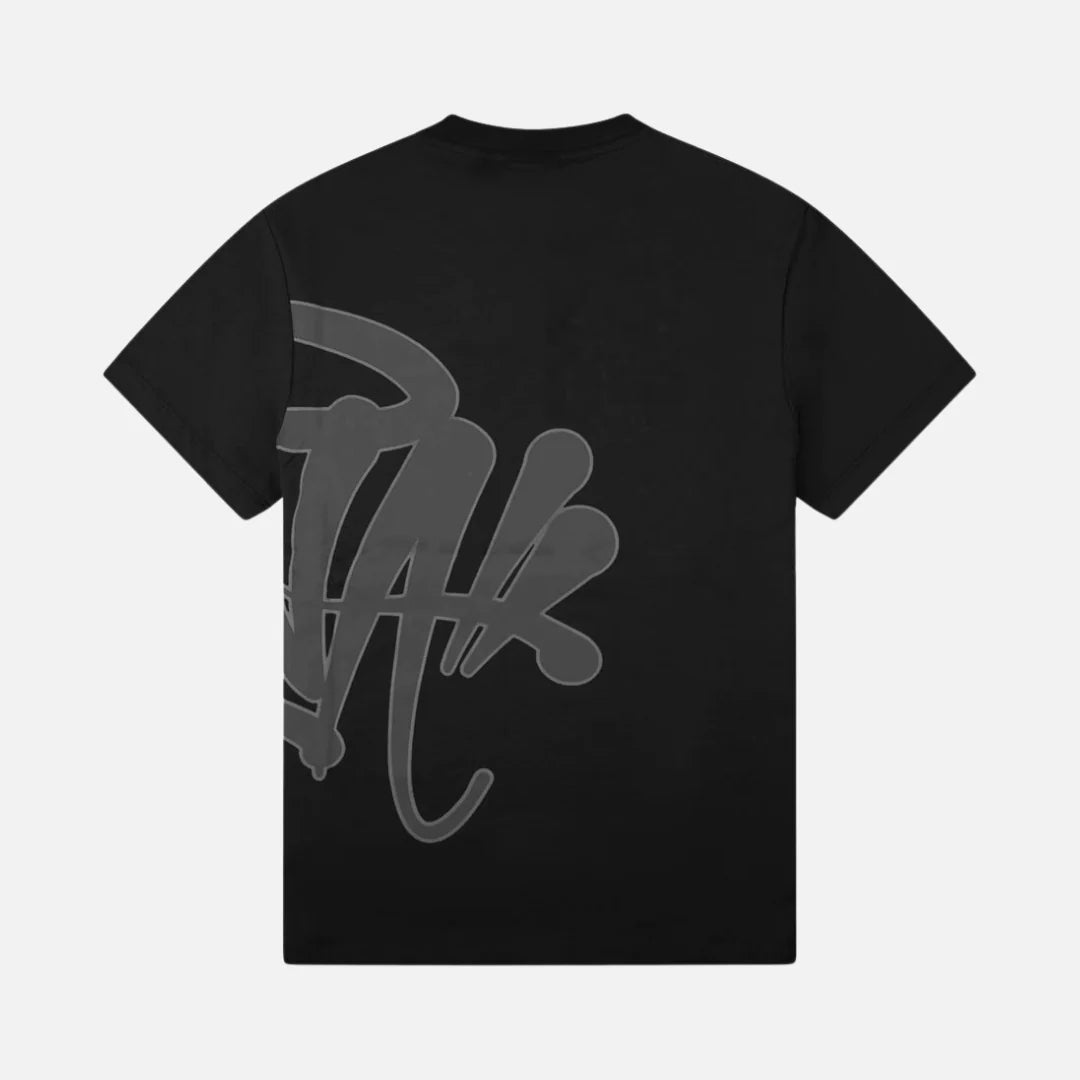 SYNAWORLD SYNA T-SHIRT & SHORTS LOGO SET - BLACK/GREY