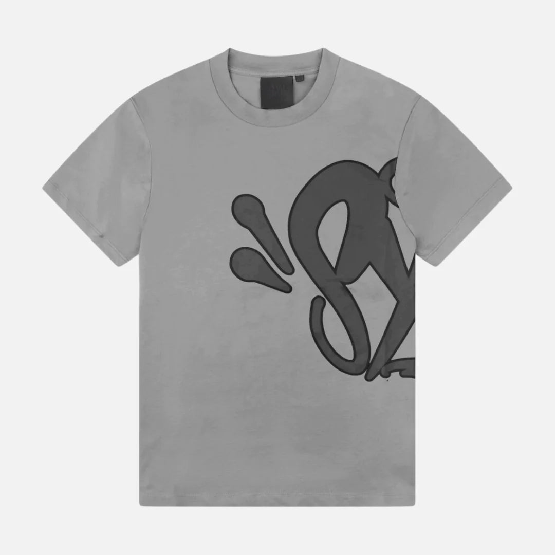 SYNAWORLD SYNA T-SHIRT & SHORTS LOGO SET - GREY