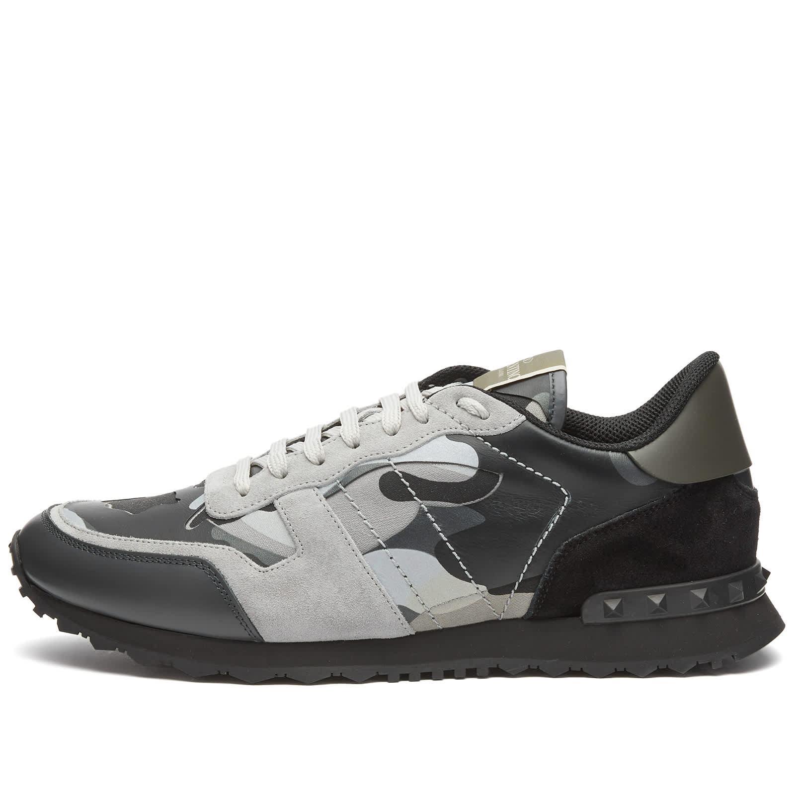 VALENTINO ROCKRUNNER SNEAKER - GREY & SILVER