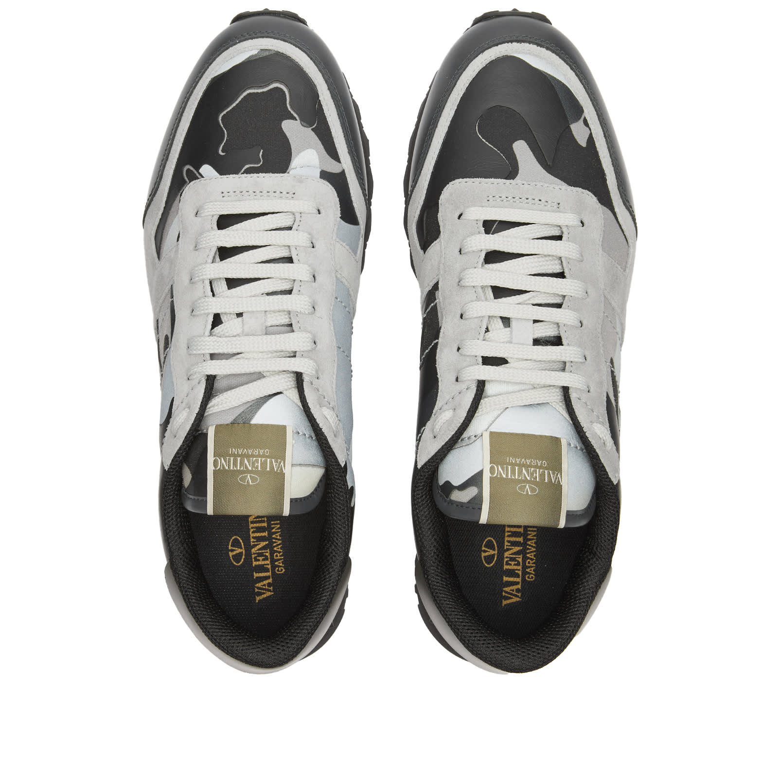 VALENTINO ROCKRUNNER SNEAKER - GREY & SILVER
