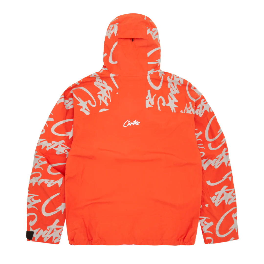 Corteiz Elitework Waterproof Shell Jacket - Orange