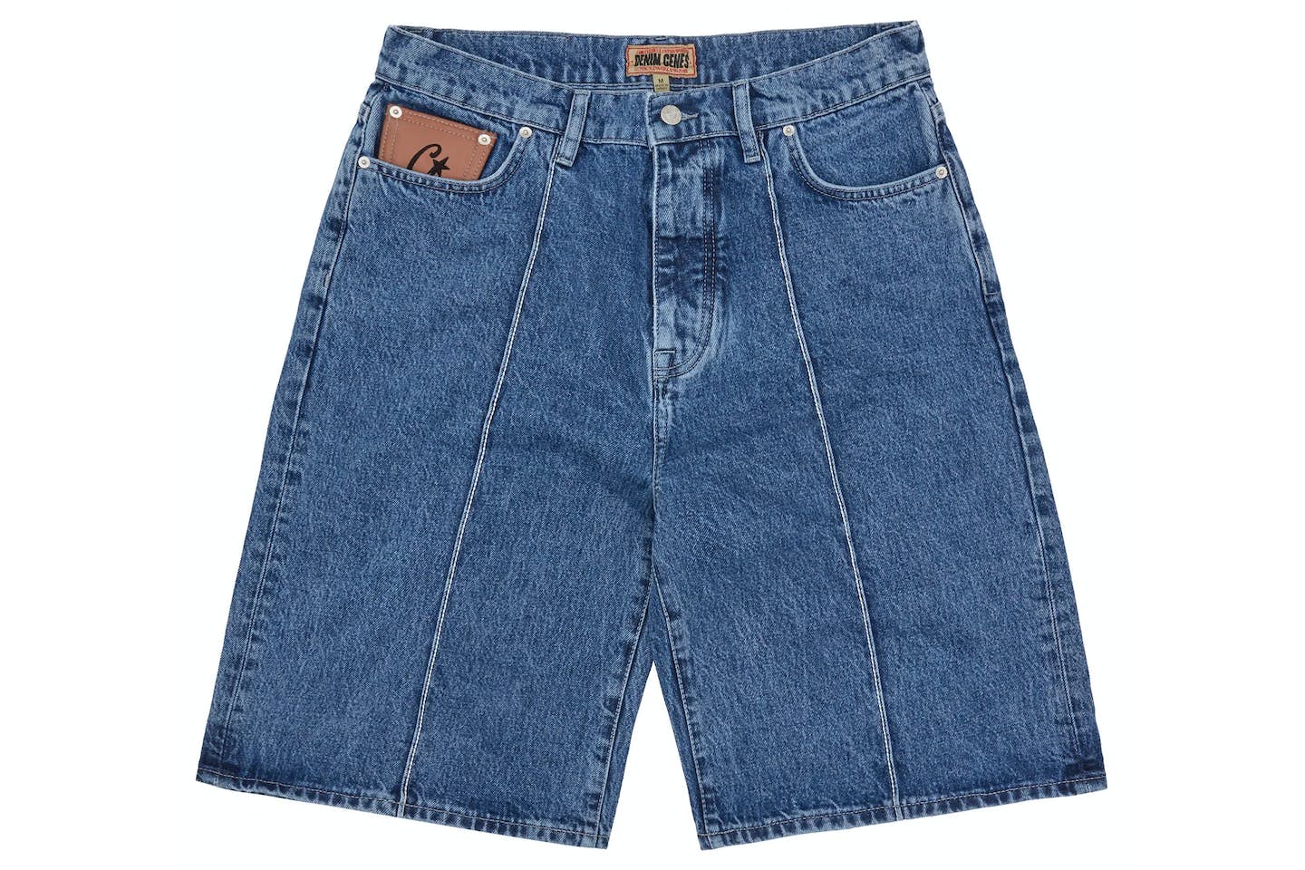 Corteiz C-Star Denim shorts - Faded Blue
