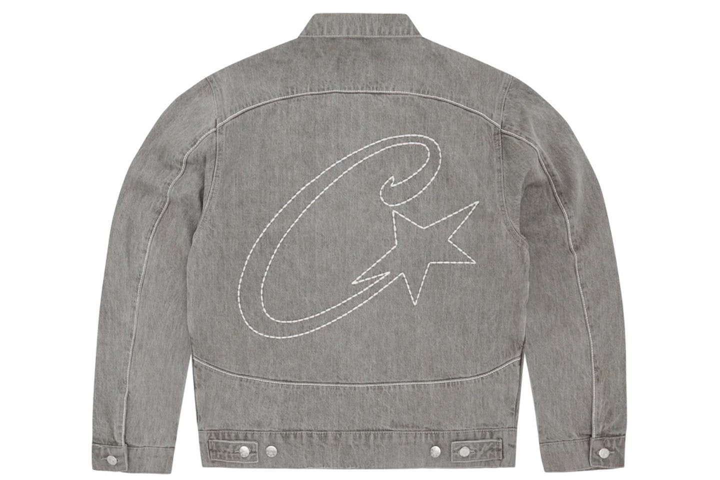 Corteiz C-Star Denim Trucker Jacket - Grey