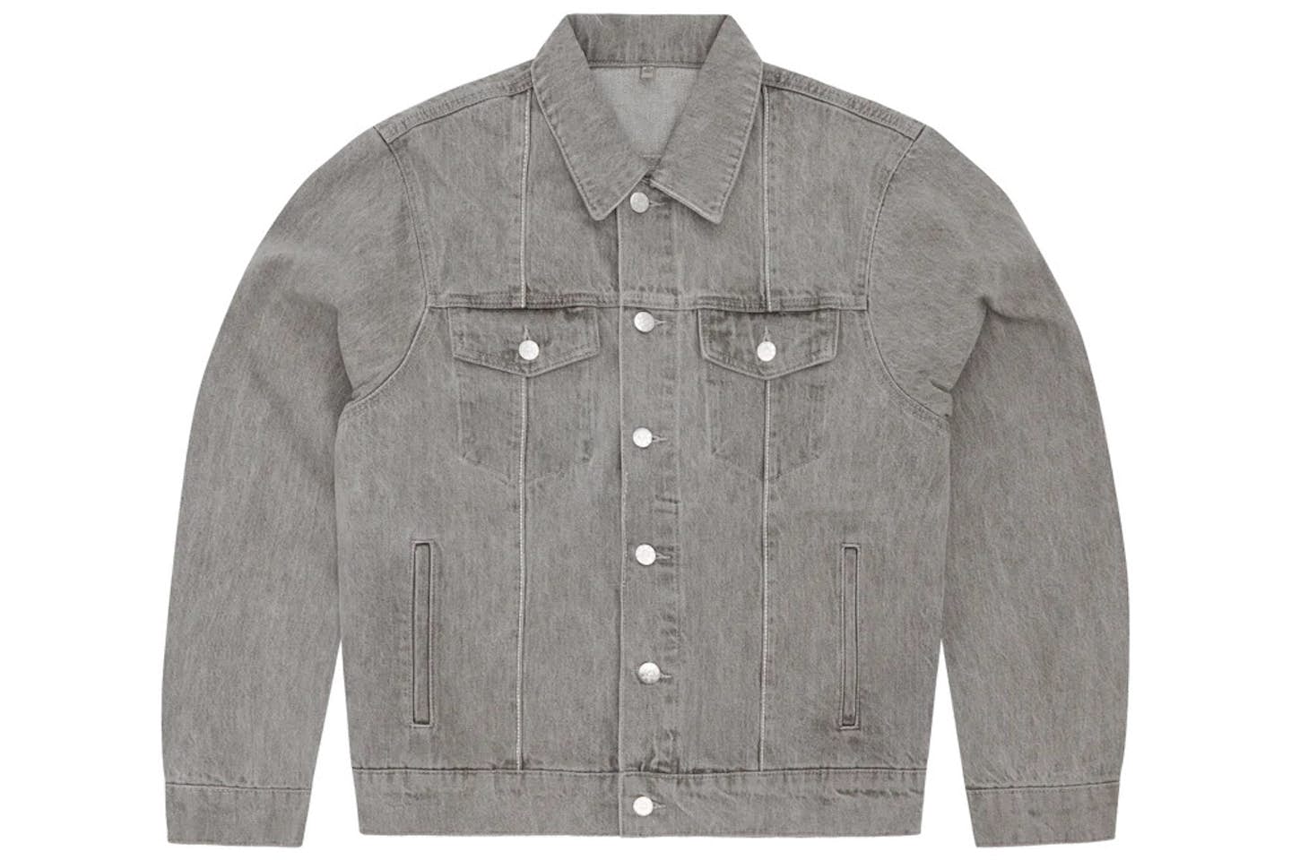 Corteiz C-Star Denim Trucker Jacket - Grey