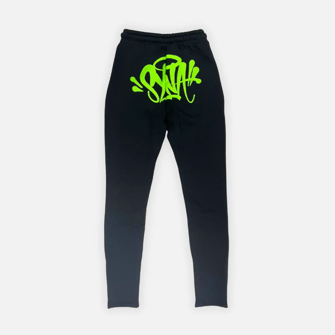 SYNAWORLD LOGO TRACKSUIT - BLACK / GREEN