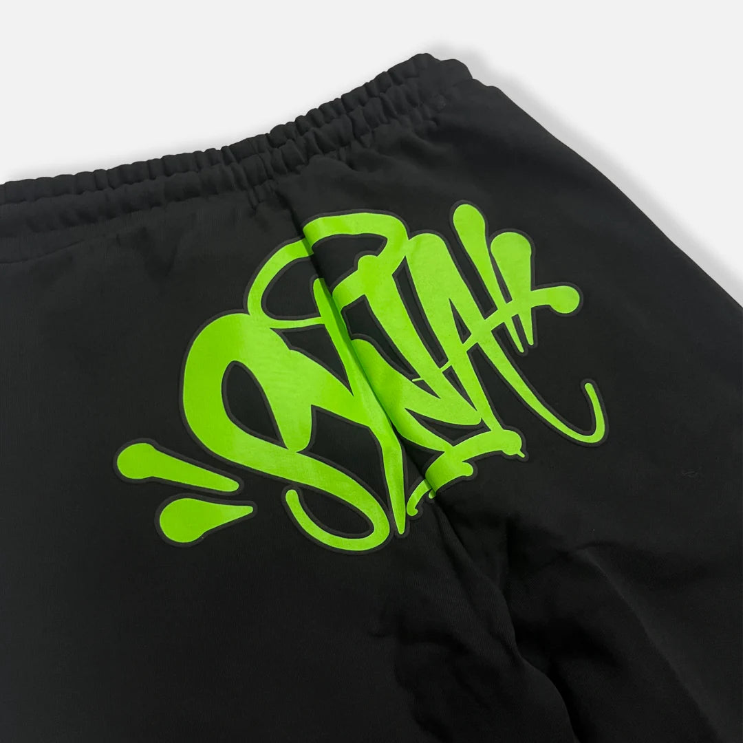 SYNAWORLD LOGO TRACKSUIT - BLACK / GREEN