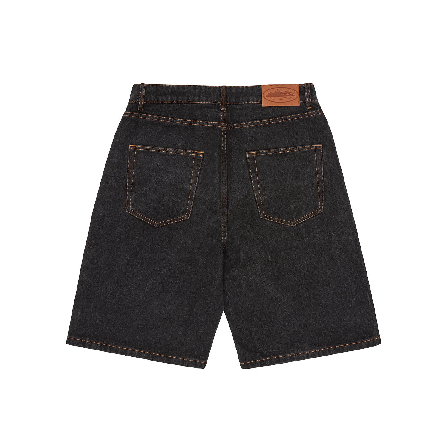 Corteiz RTW Alcatraz Denim Shorts - Washed Black