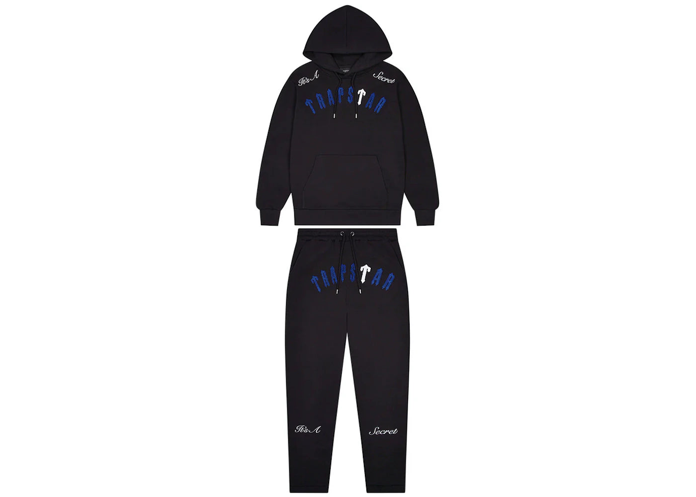Trapstar Irongate Arch It's A Secret Tracksuit Black/White/Blue