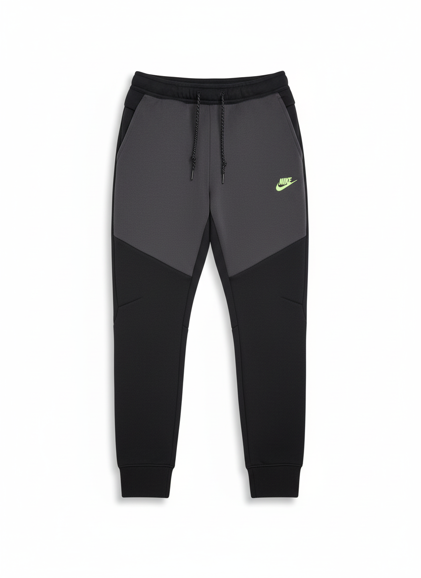 Nike Tech Fleece Joggers Black/Anthracite/Green Strike 2025