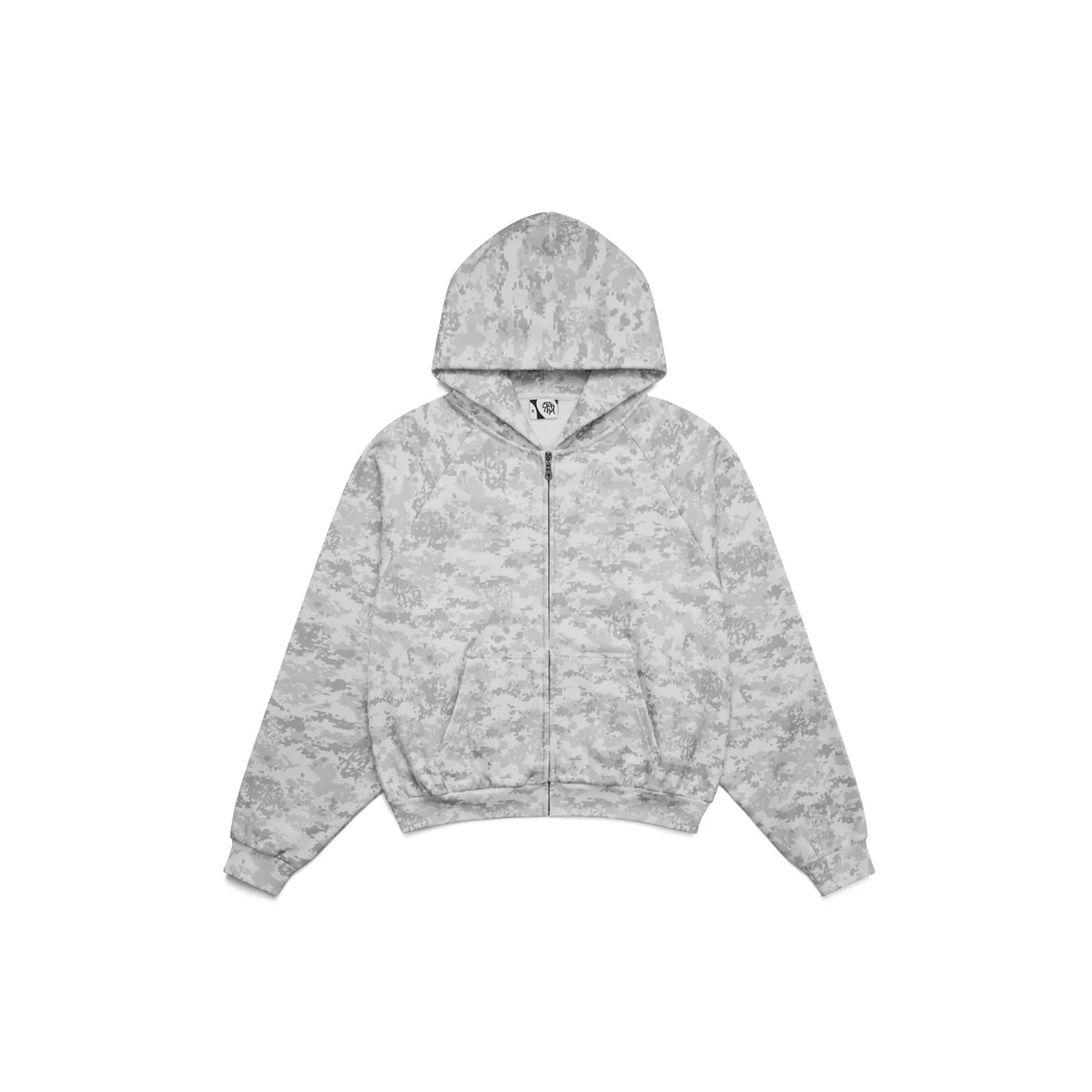 Mertra Glitch Hood (Light Grey)