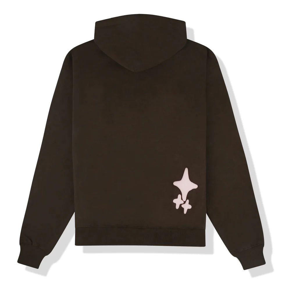 BROKEN PLANET BROKEN HEARTS DARK BROWN HOODIE
