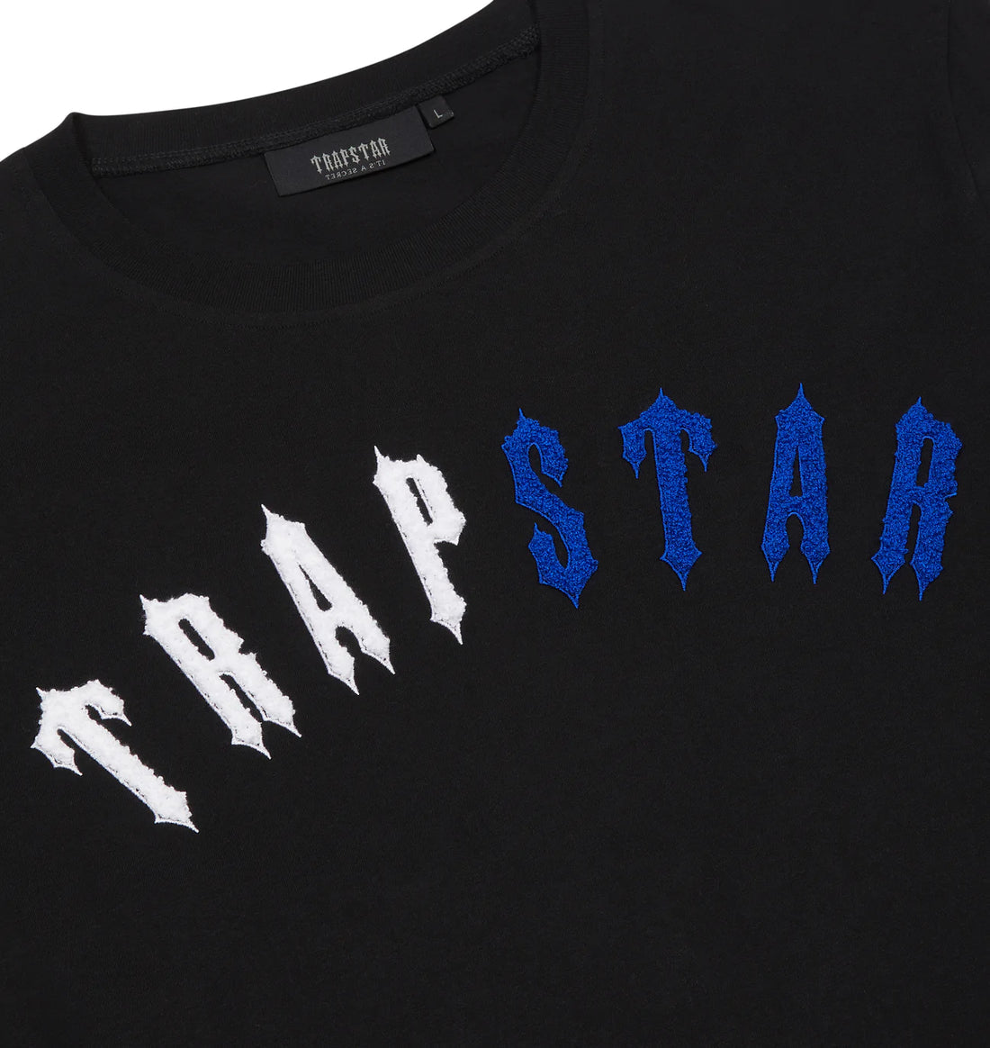 TRAPSTAR IRONGATE ARCH CHENILLE SHORT SET - BLACK ICE EDITION