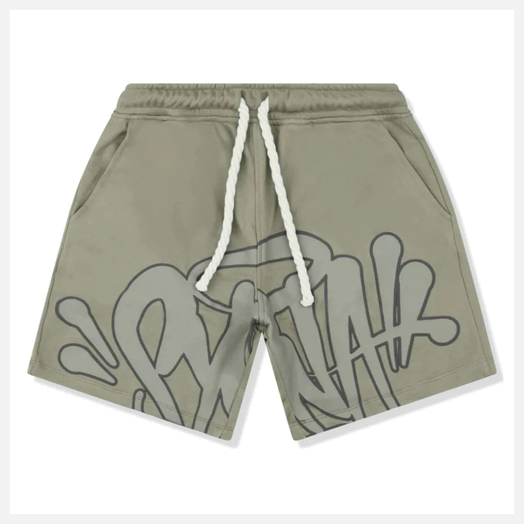 SYNAWORLD SYNA T-SHIRT & SHORTS LOGO SET - SAGE