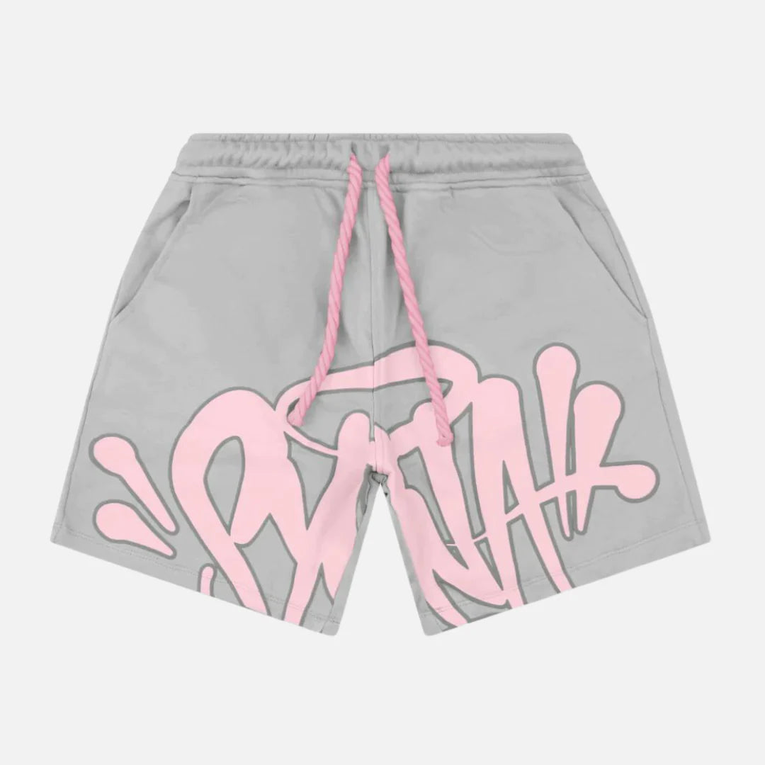 SYNAWORLD SYNA T-SHIRT & SHORTS LOGO SET - GREY