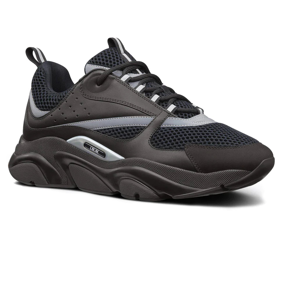 DIOR B22 BLACK CALFSKIN TRAINER