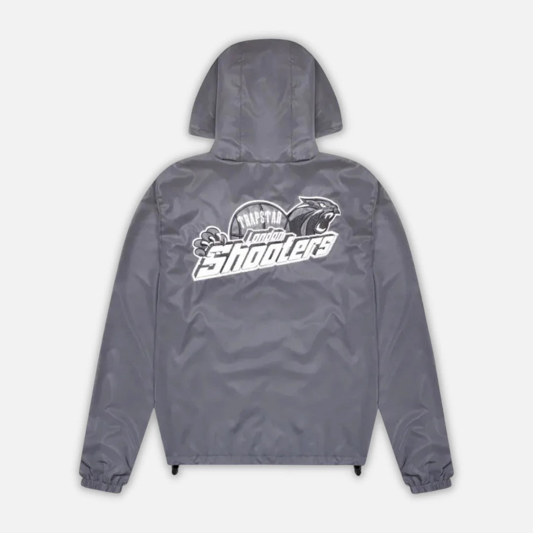TRAPSTAR SHOOTERS WINDBREAKER - BLACK/REFLECTIVE