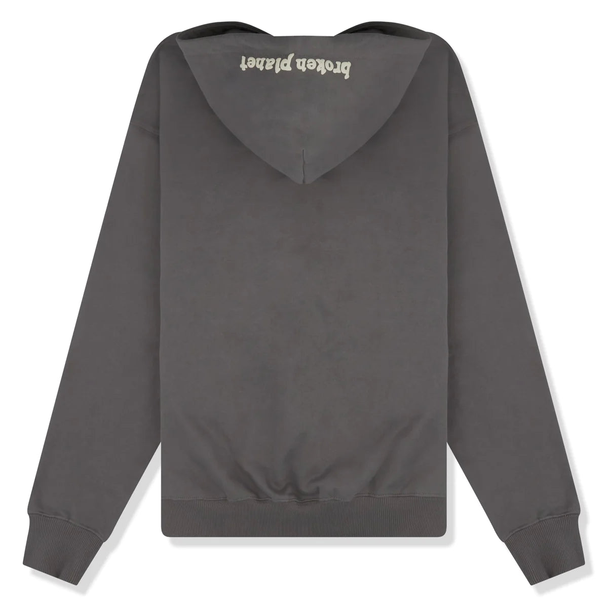 BROKEN PLANET TWIN FLAMES ZIP UP ASH GREY HOODIE