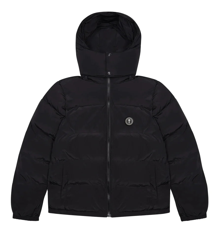 TRAPSTAR IRONGATE JACKET DETACHABLE HOOD - BLACK