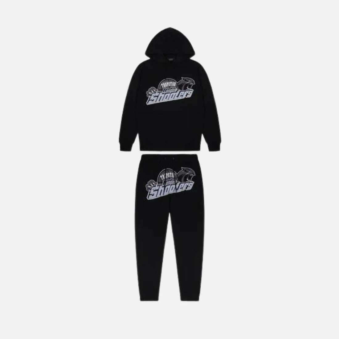 TRAPSTAR SHOOTERS TRACKSUIT - BLACK/SKY BLUE