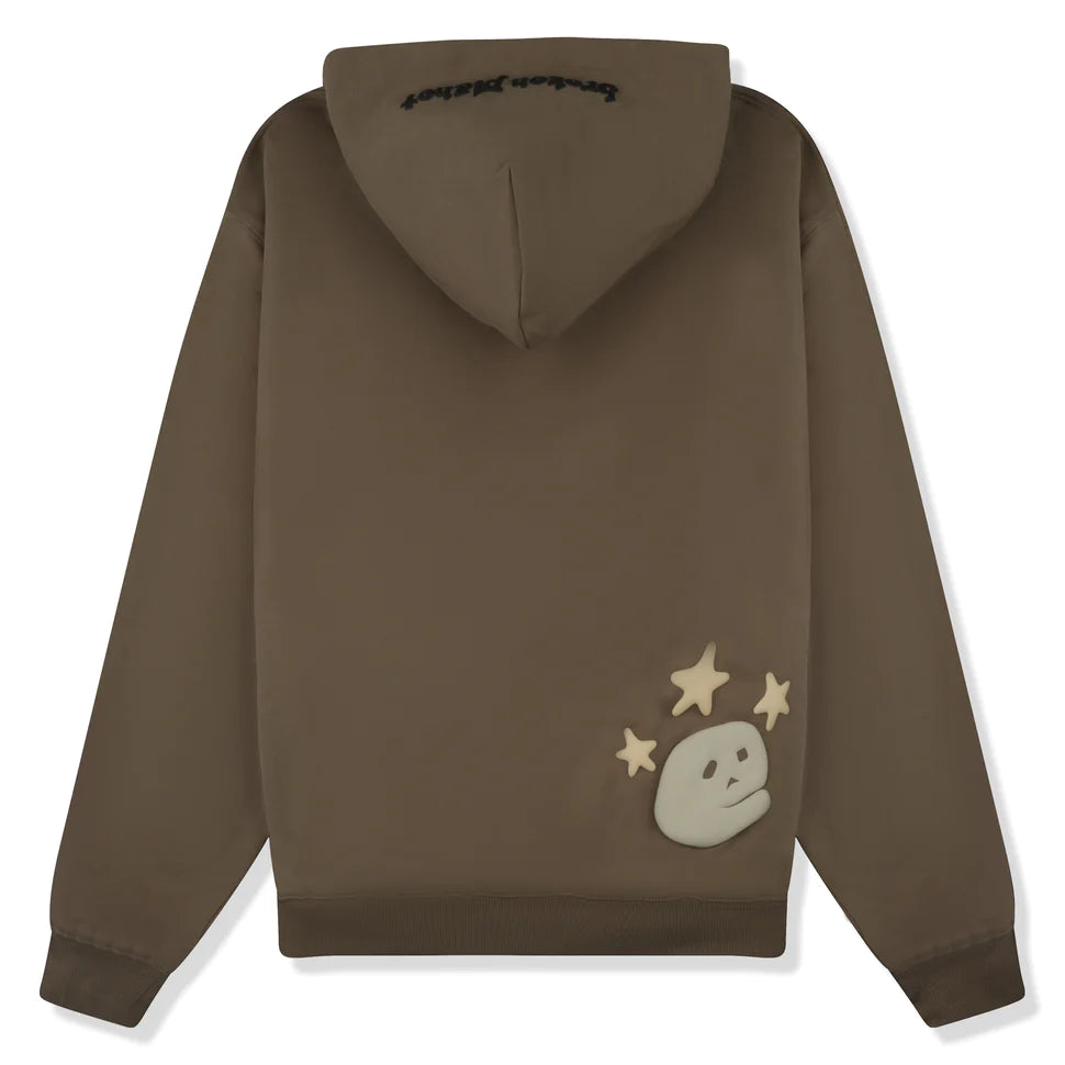 BROKEN PLANET COSMIC PEAKS CINDER BROWN HOODIE