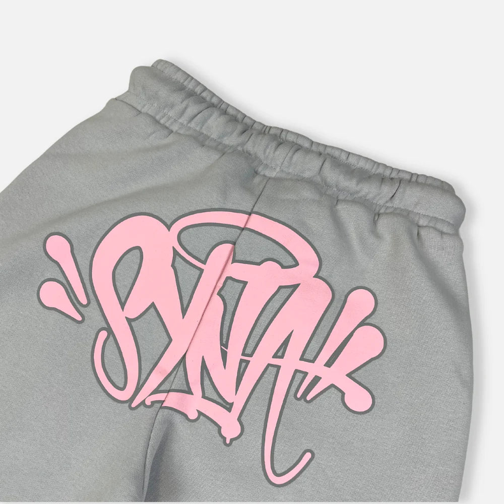 SYNAWORLD 'SYNA LOGO' TRACKSUIT - GREY / PINK