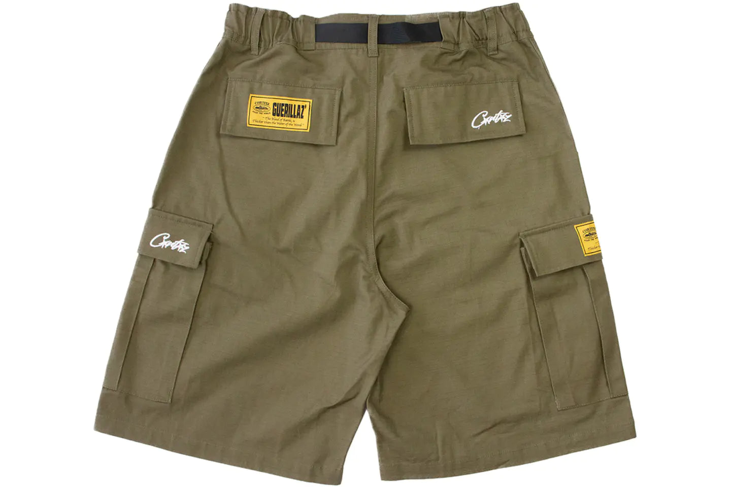 Corteiz Alcatraz Cargo Shorts Khaki Green