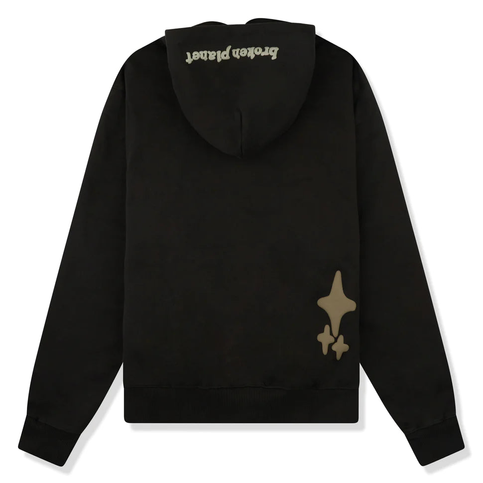 BROKEN PLANET FAR SIDE OF THE MOON SOOT BLACK HOODIE